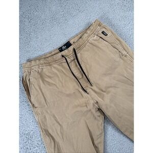 HOLLISTER SKINNY JOGGER Mens Large (fit 32x28) Drawstring ADVANCED STRETCH khaki